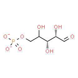 ChemSpider 2D Image | (4xi)-5-O-Phosphonato-D-threo-pentose | C5H9O8P