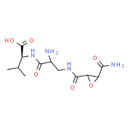 ChemSpider 2D Image | 3-{[(3-Carbamoyl-2-oxiranyl)carbonyl]amino}alanyl-L-valine | C12H20N4O6
