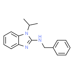 ChemSpider 2D Image | N-Benzyl-1-isopropyl-1H-benzimidazol-2-amine | C17H19N3