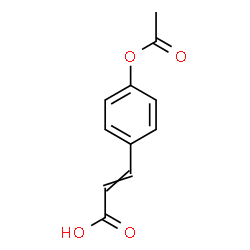 ChemSpider 2D Image | 3-(4-Acetoxyphenyl)acrylic acid | C11H10O4