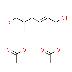 ChemSpider 2D Image | (2E)-2,5-Dimethyl-2-hexene-1,6-diol - acetic acid (1:2) | C12H24O6