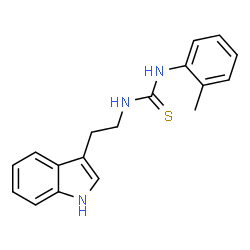 ChemSpider 2D Image | 1-[2-(1H-Indol-3-yl)ethyl]-3-(2-methylphenyl)thiourea | C18H19N3S