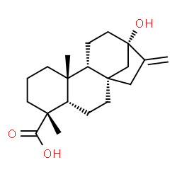 ChemSpider 2D Image | (5beta,8alpha,9beta,13alpha)-13-Hydroxykaur-16-en-18-oic acid | C20H30O3