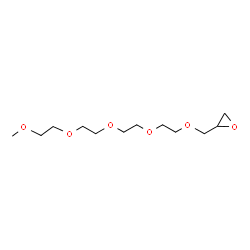 ChemSpider 2D Image | 2-(2,5,8,11,14-Pentaoxapentadec-1-yl)oxirane | C12H24O6