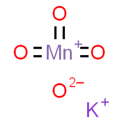 ChemSpider 2D Image | potassium;oxygen(2-);trioxomanganese(1+) | KMnO4