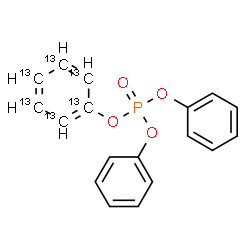 ChemSpider 2D Image | Diphenyl (~13~C_6_)phenyl phosphate | C1213C6H15O4P