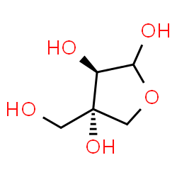 ChemSpider 2D Image | (3R,4S)-4-(Hydroxymethyl)tetrahydro-2,3,4-furantriol | C5H10O5