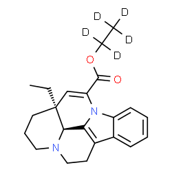 ChemSpider 2D Image | (~2~H_5_)Ethyl (3alpha,16alpha)-eburnamenine-14-carboxylate | C22H21D5N2O2