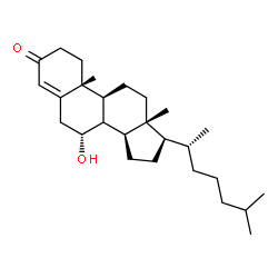ChemSpider 2D Image | (7alpha,8xi)-7-hydroxycholest-4-en-3-one | C27H44O2