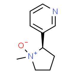 ChemSpider 2D Image | 3-[(2R)-1-Methyl-1-oxido-2-pyrrolidinyl]pyridine | C10H14N2O