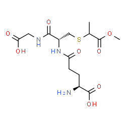 ChemSpider 2D Image | L-gamma-Glutamyl-S-(1-methoxy-1-oxo-2-propanyl)-L-cysteinylglycine | C14H23N3O8S
