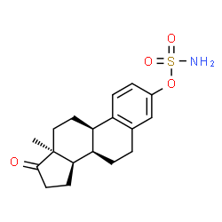 ChemSpider 2D Image | (9beta,14beta)-17-Oxoestra-1,3,5(10)-trien-3-yl sulfamate | C18H23NO4S