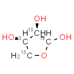 ChemSpider 2D Image | (3R,4R)-(~13~C_4_)Tetrahydro-2,3,4-furantriol | 13C4H8O4
