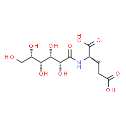 ChemSpider 2D Image | (2S)-2-{[(2R,3S,4R,5S)-2,3,4,5,6-Pentahydroxyhexanoyl]amino}pentanedioic acid (non-preferred name) | C11H19NO10