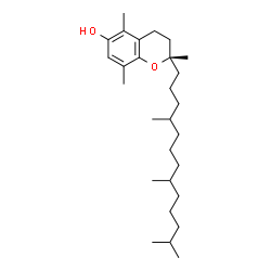 ChemSpider 2D Image | (2S)-2,5,8-Trimethyl-2-(4,8,12-trimethyltridecyl)-6-chromanol | C28H48O2