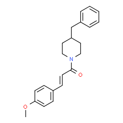 ChemSpider 2D Image | (2E)-1-(4-Benzyl-1-piperidinyl)-3-(4-methoxyphenyl)-2-propen-1-one | C22H25NO2