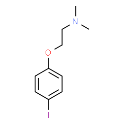 ChemSpider 2D Image | 2-(4-Iodophenoxy)-N,N-dimethylethanamine | C10H14INO