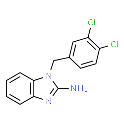 ChemSpider 2D Image | 1-(3,4-Dichlorobenzyl)-1H-benzimidazol-2-amine | C14H11Cl2N3