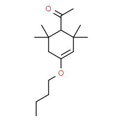 ChemSpider 2D Image | 4-acetyl-1-butyloxy-3,3,5,5-tetramethyl-1-cyclohexene | C16H28O2