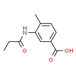 ChemSpider 2D Image | 4-Methyl-3-(propionylamino)benzoic acid | C11H13NO3