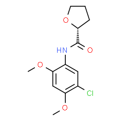 ChemSpider 2D Image | (2R)-N-(5-Chloro-2,4-dimethoxyphenyl)tetrahydro-2-furancarboxamide | C13H16ClNO4