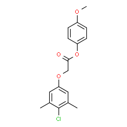ChemSpider 2D Image | 4-Methoxyphenyl (4-chloro-3,5-dimethylphenoxy)acetate | C17H17ClO4