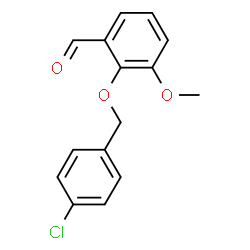ChemSpider 2D Image | 2-[(4-Chlorobenzyl)oxy]-3-methoxybenzaldehyde | C15H13ClO3
