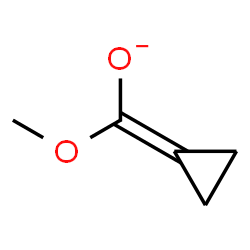 ChemSpider 2D Image | Cyclopropylidene(methoxy)methanolate | C5H7O2