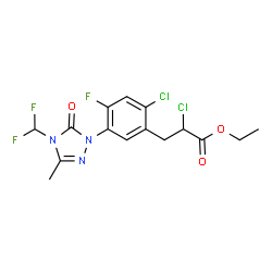 ChemSpider 2D Image | carfentrazone-ethyl | C15H14Cl2F3N3O3
