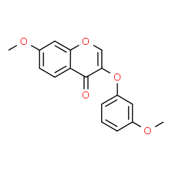 ChemSpider 2D Image | 7-Methoxy-3-(3-methoxyphenoxy)-4H-chromen-4-one | C17H14O5