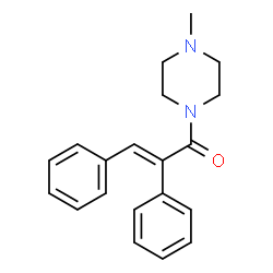 ChemSpider 2D Image | (2E)-1-(4-Methyl-1-piperazinyl)-2,3-diphenyl-2-propen-1-one | C20H22N2O