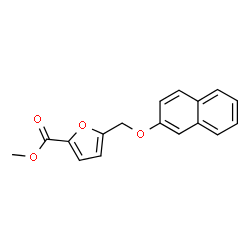 ChemSpider 2D Image | Methyl 5-[(2-naphthyloxy)methyl]-2-furoate | C17H14O4