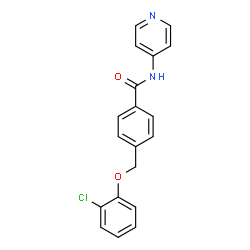 ChemSpider 2D Image | 4-[(2-chlorophenoxy)methyl]-N-4-pyridinylbenzamide | C19H15ClN2O2