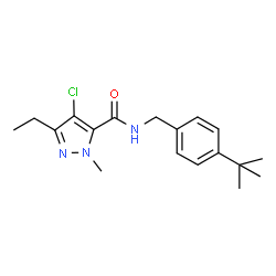 ChemSpider 2D Image | Tebufenpyrad | C18H24ClN3O