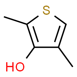 ChemSpider 2D Image | 2,4-Dimethyl-3-thiopheneol | C6H8OS