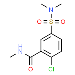 ChemSpider 2D Image | 2-Chloro-5-(dimethylsulfamoyl)-N-methylbenzamide | C10H13ClN2O3S