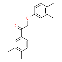 ChemSpider 2D Image | 2-(3,4-Dimethylphenoxy)-1-(3,4-dimethylphenyl)ethanone | C18H20O2
