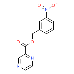 ChemSpider 2D Image | 3-Nitrobenzyl 2-pyrazinecarboxylate | C12H9N3O4