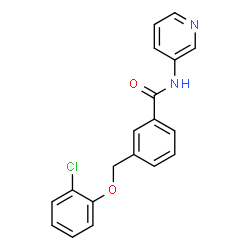 ChemSpider 2D Image | 3-[(2-Chlorophenoxy)methyl]-N-(3-pyridinyl)benzamide | C19H15ClN2O2