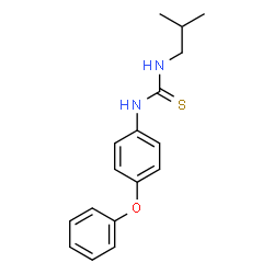 ChemSpider 2D Image | 1-Isobutyl-3-(4-phenoxyphenyl)thiourea | C17H20N2OS