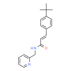 ChemSpider 2D Image | (2E)-3-(4-tert-Butylphenyl)-N-(pyridin-2-ylmethyl)acrylamide | C19H22N2O