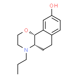 ChemSpider 2D Image | (4aS,10bR)-4-Propyl-3,4,4a,5,6,10b-hexahydro-2H-naphtho[1,2-b][1,4]oxazin-9-ol | C15H21NO2