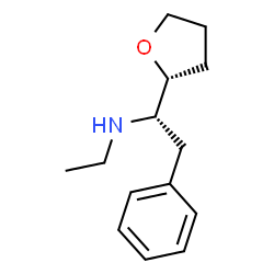 ChemSpider 2D Image | (1S)-N-Ethyl-2-phenyl-1-[(2R)-tetrahydro-2-furanyl]ethanamine | C14H21NO