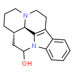 ChemSpider 2D Image | (13aS,13bR)-2,3,5,6,12,13,13a,13b-Octahydro-1H-indolo[3,2,1-de]pyrido[3,2,1-ij][1,5]naphthyridin-12-ol | C17H20N2O