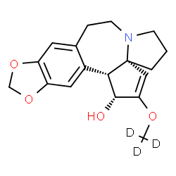 ChemSpider 2D Image | (3beta,4alpha,5alpha)-(21,21,21-~2~H_3_)Cephalotaxine | C18H18D3NO4