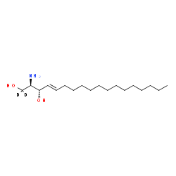 ChemSpider 2D Image | (2R,3S,4E)-2-Amino(1,1-~2~H_2_)-4-octadecene-1,3-diol | C18H35D2NO2