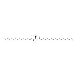ChemSpider 2D Image | N-[(2R,3S,4E)-1,3-Dihydroxy(1,1-~2~H_2_)-4-octadecen-2-yl]octadecanamide | C36H69D2NO3