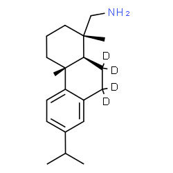 ChemSpider 2D Image | (5beta,10alpha)-(6,6,7,7-~2~H_4_)Abieta-8(14),9(11),12-trien-19-amine | C20H27D4N