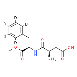 ChemSpider 2D Image | Methyl D-alpha-aspartyl-D-(2,3,4,5,6-~2~H_5_)phenylalaninate | C14H13D5N2O5