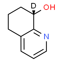 ChemSpider 2D Image | (8S)-(8-~2~H)-5,6,7,8-Tetrahydro-8-quinolinol | C9H10DNO